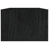 vidaXL Couchtisch Schwarz 110x50x34 cm Massivholz Kiefer