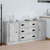 vidaXL Sideboards 3 Stk. Betongrau Holzwerkstoff