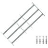 vidaXL Fenstergitter Verstellbar mit 3 Querst&auml;ben 700-1050 mm
