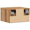 vidaXL Wand-Nachttische 2 Stk. Artisan-Eiche 34x30x20 cm