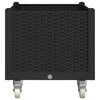 vidaXL Pflanzkasten mit Rollen Schwarz 80x50x54 cm PP