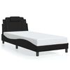 vidaXL Bettgestell "Viana" ohne Matratze Schwarz 90x190 cm Kunstleder