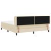 vidaXL Boxspringbett mit Matratze Creme 180 x 200 cm Stoff