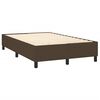 vidaXL Boxspringbett mit Matratze Dunkelbraun 140x190 cm Stoff
