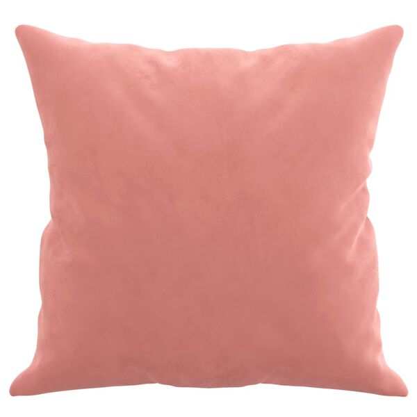 vidaXL Zierkissen 2 Stk. Rosa 40x40 cm Samt