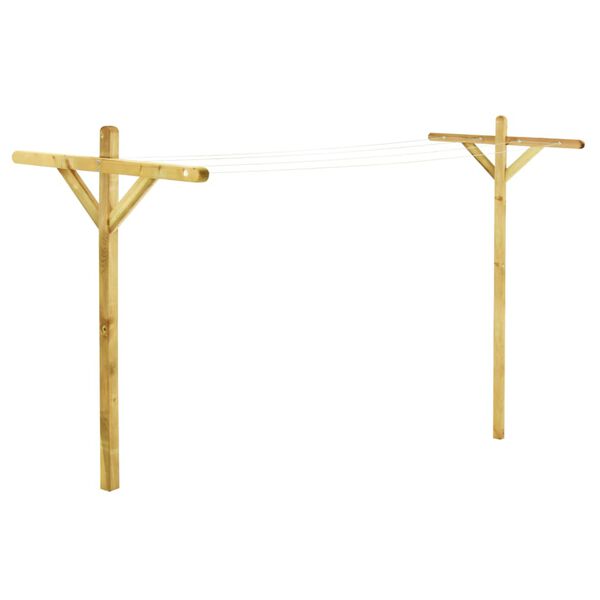 vidaXL Wäscheständer 2 Stk. 120x170 cm Imprägniertes Kiefernholz