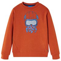 Kinder-Sweatshirt Rostbraun 92