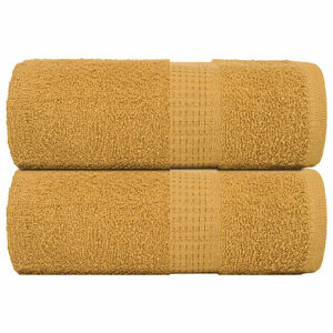 vidaXL Wascht&uuml;cher FROGN 2 Stk. Gold 30x30 cm 360 g/m&sup2;