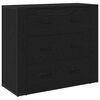 vidaXL Sideboard Schwarz Eichen-Optik 240 x 33 x 70 cm Holzwerkstoff
