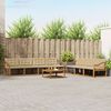 vidaXL Outdoor-Sofagarnitur mit Kissen 8 pcs Natur und Beige