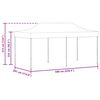 vidaXL Pop-Up-Partyzelt Faltbar 3x6 m Anthrazit