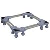 vidaXL Waschmaschinensockel Grau 67 x 67 x 12 cm Edelstahl