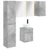 vidaXL Badezimmerschrank-Set 5 pcs Betongrau 43 x 11,5 x 60,5 cm