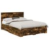 vidaXL Bettrahmen mit Schubladen Raucheiche 135 x 190 cm Holzwerkstoff