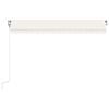 vidaXL Markise Automatisch Einziehbar 450x350 cm Creme