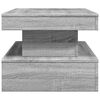 vidaXL Couchtisch mit LED-Leuchten Grau Sonoma 90x50x40 cm