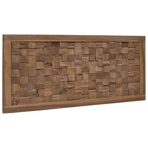 vidaXL Bettkopfteil Natur Massivholz Teak
