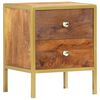 vidaXL Nachttisch 40x35x50 cm Mango Massivholz