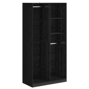 vidaXL Kleiderschrank Schwarz Eichen-Optik 100 x 50 x 200 cm