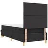 vidaXL Boxspringbett mit Matratze Schwarz 100 x 200 cm Stoff