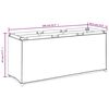 vidaXL Aufbewahrungsbox Creme 105x34,5x45 cm Stoff