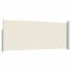 vidaXL Ausziehbare Seitenmarkise 120x300 cm Creme