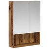 vidaXL Badezimmerspiegelschrank Altholz 50 x 14,5 x 70 cm