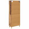 vidaXL Highboard Altholz 69,5 x 32,5 x 180 cm Holzwerkstoff