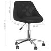 vidaXL Esszimmerstuhl Drehbar Schwarz Kunstleder