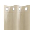 vidaXL Verdunkelungsvorh&auml;nge 2 pcs Creme 140 x 140 cm Samt