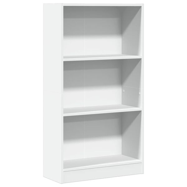 vidaXL Bücherregal Weiß 60x24x109 cm Holzwerkstoff