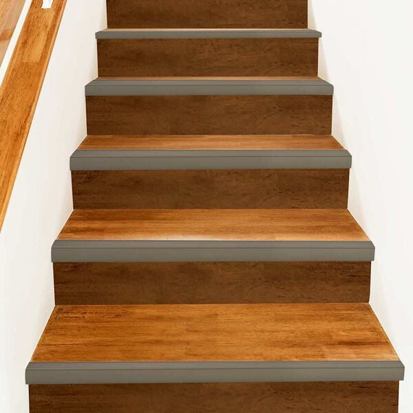 vidaXL Treppenkantenprofile 10 pcs Champagner 67 x 3.5 x 3 cm