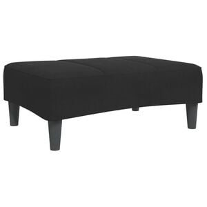 vidaXL Fu&szlig;hocker Schwarz 77x55x31 cm Samt