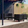 vidaXL 5-tlg. Garten-Lounge-Set mit Anthrazit Kissen Kiefernholz