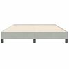 vidaXL Boxspringbett ohne Matratze Hellgrau 140x210 cm Samt