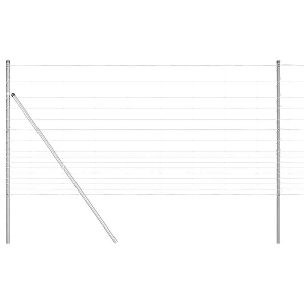 vidaXL Zaunpfosten Galvanisiert 25 x 1,2 m Stahl