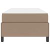 vidaXL Bettrahmen mit Matratze Cappuccino 90 x 200 cm Stoff
