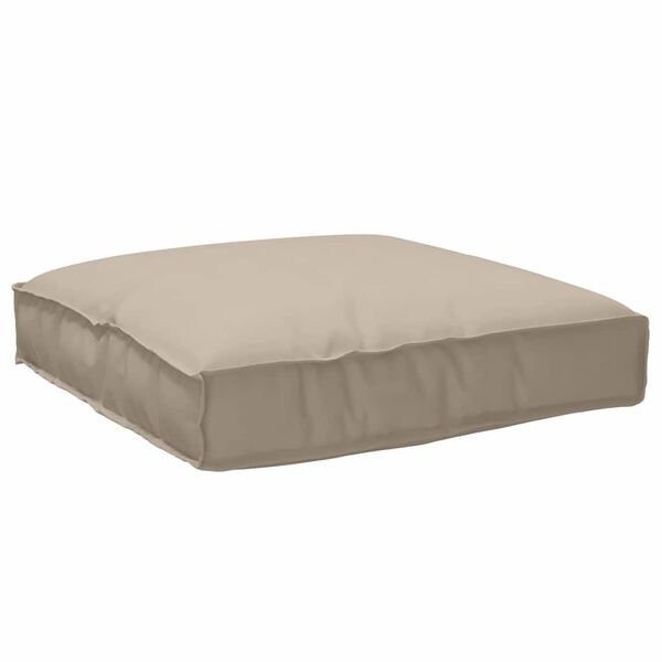 vidaXL Kissen Taupe 80 x 80 x 12 cm Oxford-Stoff