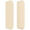 vidaXL Kopfteil mit Ohren Creme 147x16x78/88 cm Stoff