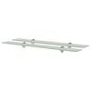 vidaXL Schweberegale 2 Stk. Glas 80x20 cm 8 mm