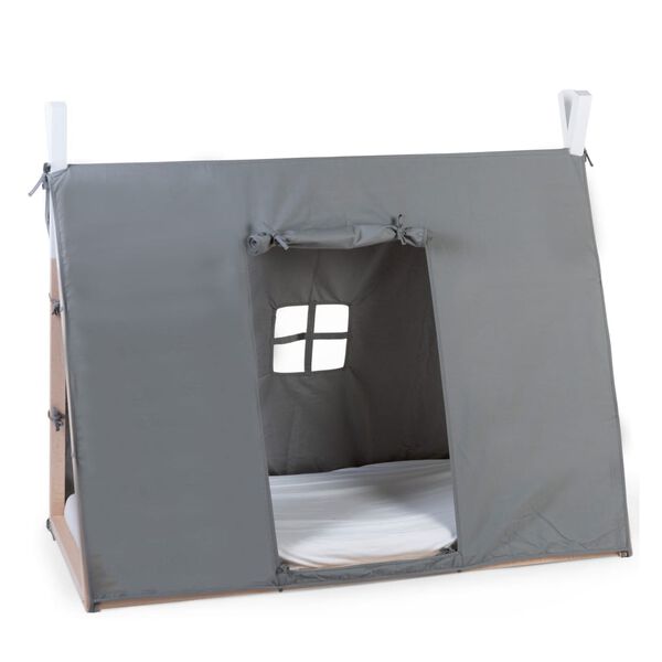 CHILDHOME Abdeckung f&uuml;r Tipi-Bett 70&times;140 cm Grau