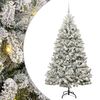 vidaXL K&uuml;nstlicher Weihnachtsbaum 180 cm 300 LEDs Warmes Wei&szlig;