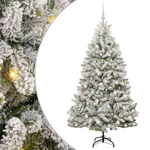 vidaXL K&uuml;nstlicher Weihnachtsbaum 180 cm 300 LEDs Warmes Wei&szlig;