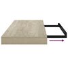 vidaXL Schwebende Wandregale 4 Stk. Eichefarben 60x23,5x3,8cm MDF