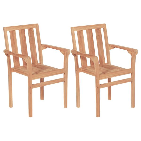 vidaXL 3-tlg. Bistro-Set Teak Massivholz