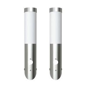 vidaXL Gartenleuchten 2 Wandlampen mit Bewegungsmelder