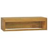 vidaXL Wand-Badschrank 110x45x30 cm Teak Massivholz