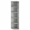 vidaXL Eckregal 5 Ebenen 41,5 x 41,5 x 178 cm Holzwerkstoff Betongrau