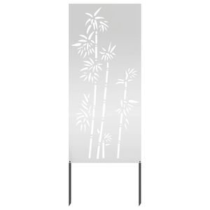 vidaXL Garten Sichtschutz-Leinwand Silber 50 x 140 cm Verzinkter Stahl