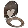 SCH&Uuml;TTE Toilettensitz mit Absenkautomatik WOOD HEART Duroplast
